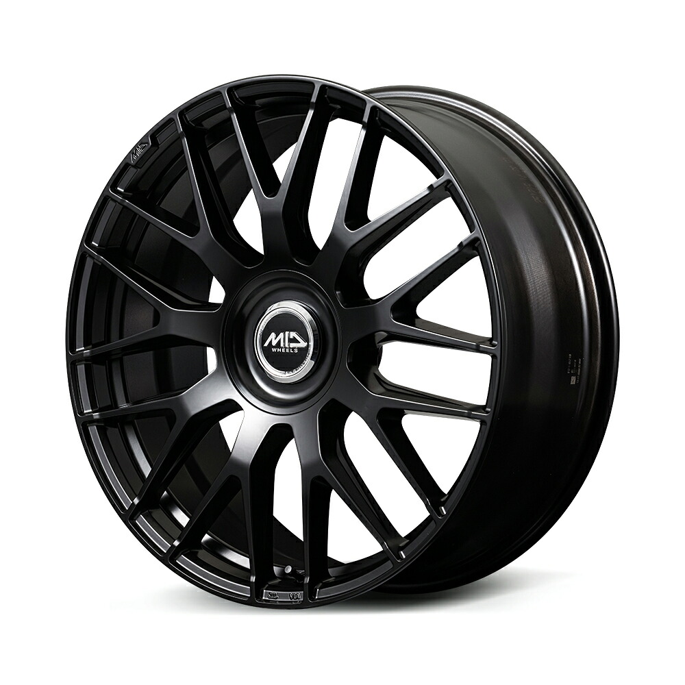 MID EXCLUSIVE 029M 19インチ 8.0J 10H108&114.3+45SEMI GLOSS BLACK|カーパーツ アクセス 店