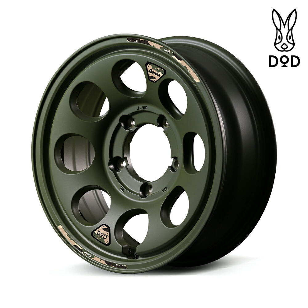 MID WHEELS X DOD ウシャリン 16x6.0J 5H139.7+05 SOG Semi Gloss OD Green｜カーパーツ　アクセス　店