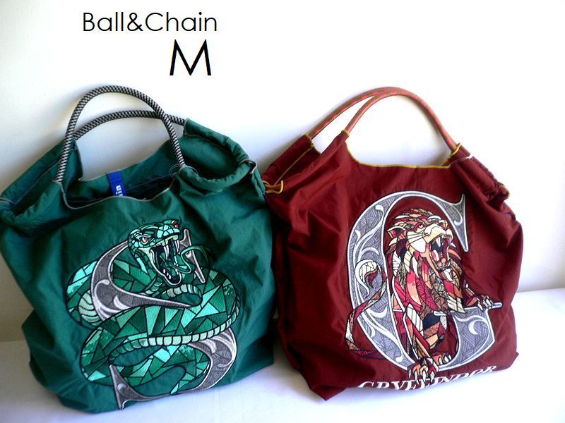正規品 BALL&CHAIN ボールアンドチェーン バッグ エコバッグ 2way トート ショルダー Mサイズ Harry Potter ハリー・ポッター ハリーポッター ハリポタ グリフィンドール スリザリン映画DVD小説コスプレで人気