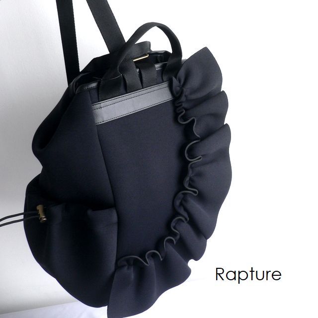 【Rapture ラプチャー】バッグ ダイバー素材 ネオプレン ネイプルズ ラッフル 2way バックパック リュック SH929RF グレー/ブラック