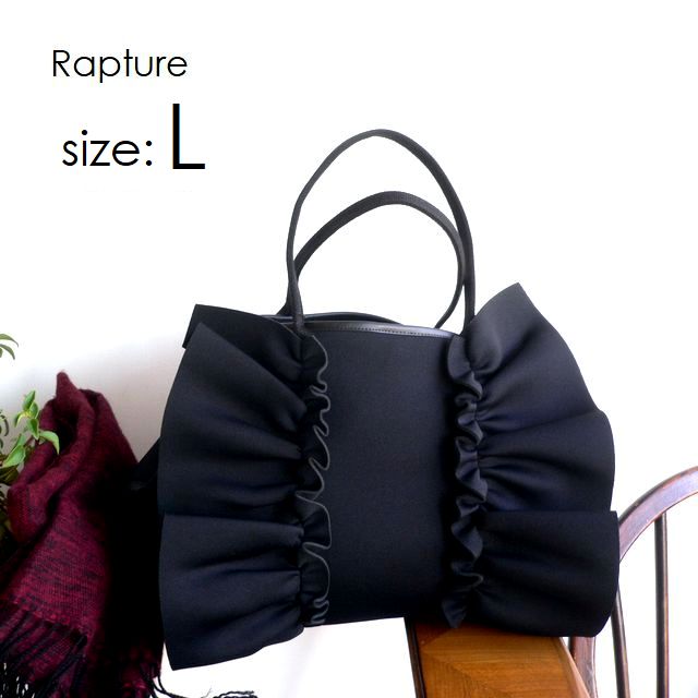 【Rapture ラプチャー】御徒面子 ダイバー原料品 ネオプレン ネオプレーン ネイプルズ ラッフル トートバッグ L大きさ TT288L ベージュ 薄墨色 グレージュ 米国海軍 黒いこと
