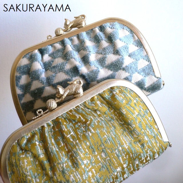 楽天市場】SAKURAYAMA サクラヤマ 折り財布 ミドル がま口 W161a