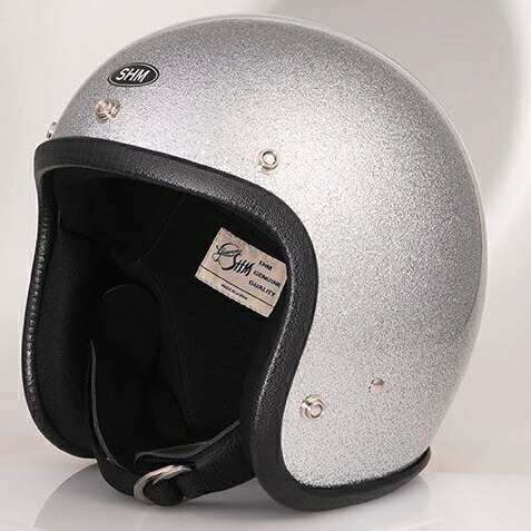 DIN MARKET SHM・・ Lot-504 ジェットヘルメット フレーク塗装 SILVER FLAKE