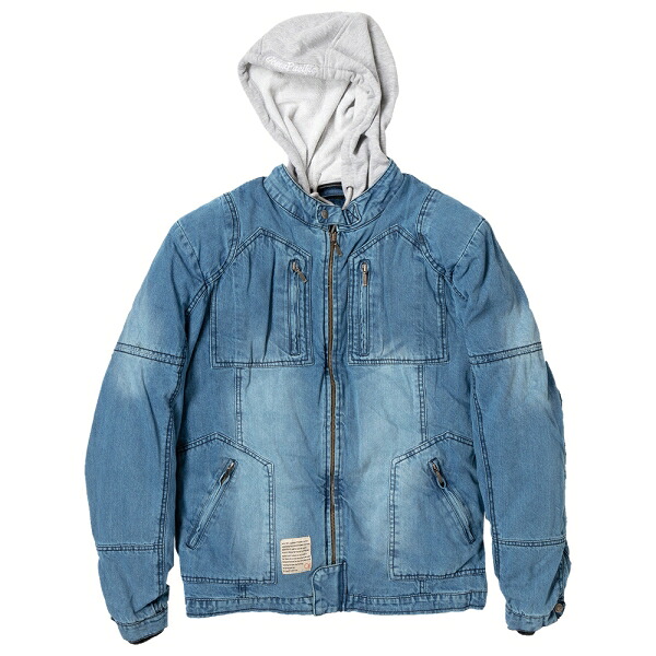 【在庫あり 即納】オーシャンパシフィック OPVA-1903W デニム M/C ウインタージャケット ブルー 【対応 送料無料】BLUE