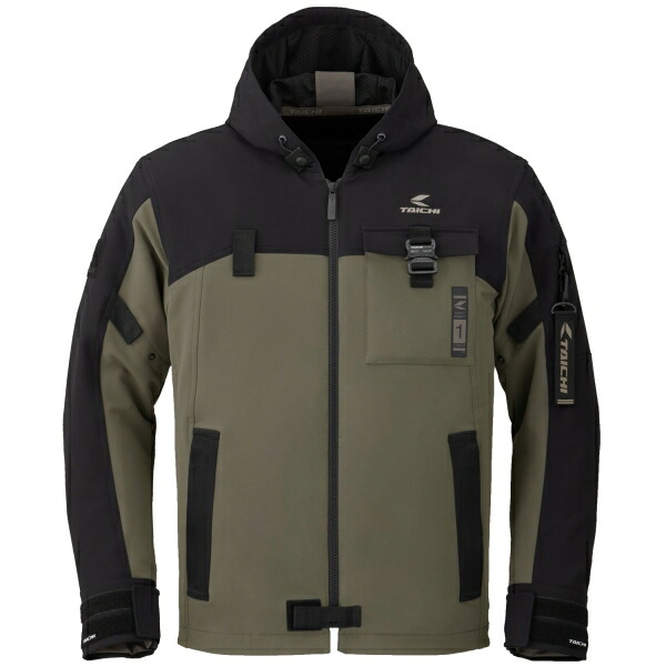 【在庫あり 即納】 RSタイチ RSJ335 クイックドライパーカ BLACK KHAKI ブラックカーキ|ライダーズプラザアクト店