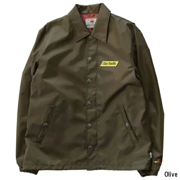 【在庫あり 即納】クレイスミス BLACKBIRD コーチジャケット CSY-3910 OLIVE【CLAY SMITH 送料無料】オリーブ