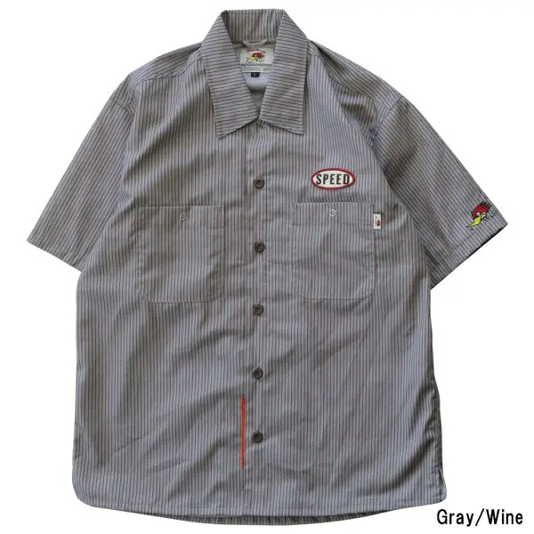 【在庫あり 即納】 CLAY SMITH クレイスミス muscle DUTY シャツジャケット CSY-5054 GrayWine パッド付