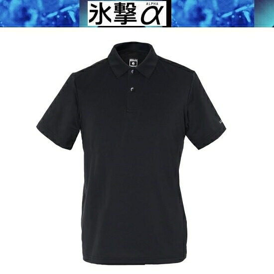 氷撃α 【在庫あり 即納】FREEZE TECH フリーズテック 氷撃α 半袖ポロシャツ Black LIDEFF リベルタ