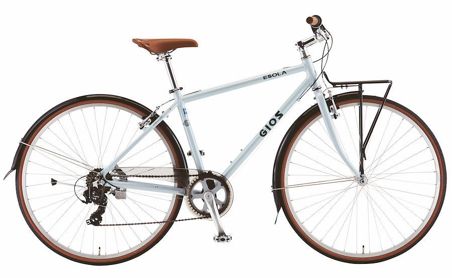 GIOS ESOLA(ジオス・エソラ)イタリアンシティサイクル　ジオスブルー GIOS『ESOLA』しっかり装備のクロスバイク | セオサイクル南林間店