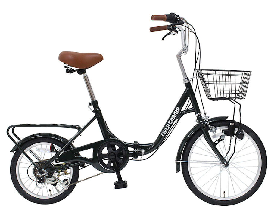 ミムゴ FIELD CHAMP MG-FCP2016GR 20×16in6段折畳み銀輪GR（モスグリーン）折り畳み銀輪