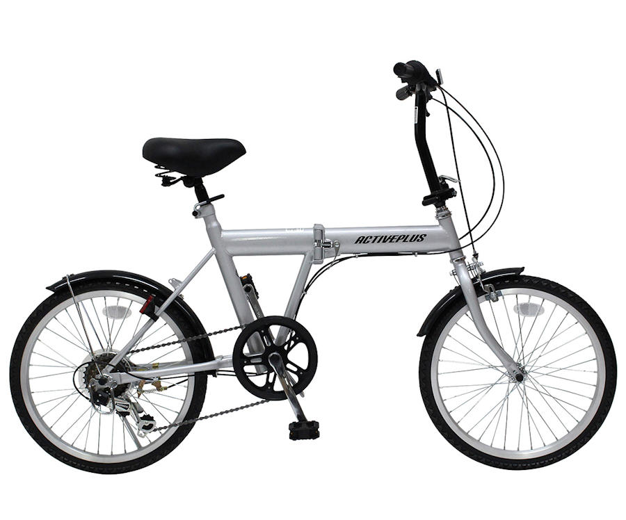 ミムゴ ACTIVEPLUS 否張りさける 20in FDB206SL（しろがね色）折り畳み銀輪 (MG-AP206NL)【貨物輸送無料・製造業者直送・代引っ張ること不可】