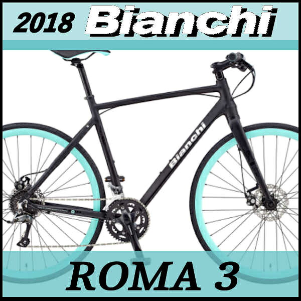 ビアンキ クロスバイク パールイズミ ローマ３ マットブラック Bianchi Roma 3 マジィ 18 ａｄサイクル店 Bianchi ビアンキ クロスバイク ローマシリーズ