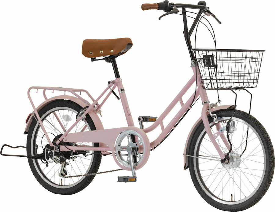 サカモトテクノ製 LOBERIA 20型 AUTO LED仕様 小径軽快シティー アルクスオート 自転車 ミニベロ 小径車 20インチ 外装6段変速
