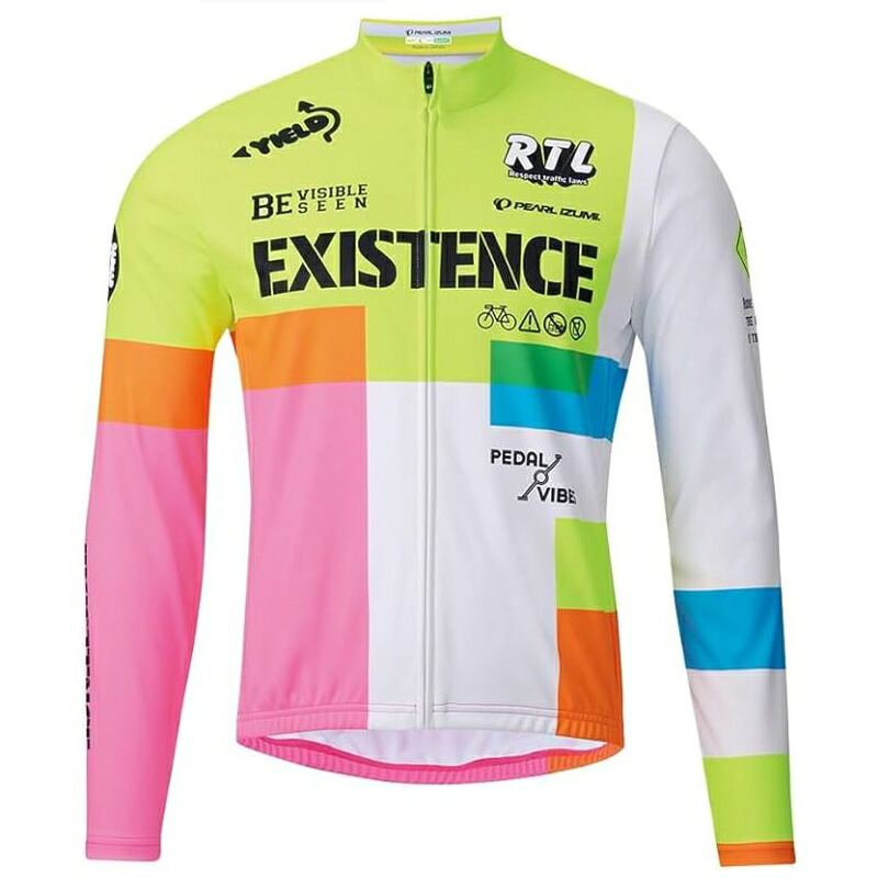 PEARL IZUMI プリント ジャージ（3455-BL/13 ネオン）Lサイズ パールイズミ メンズ　サイクルジャージ （ベーシックフィット）