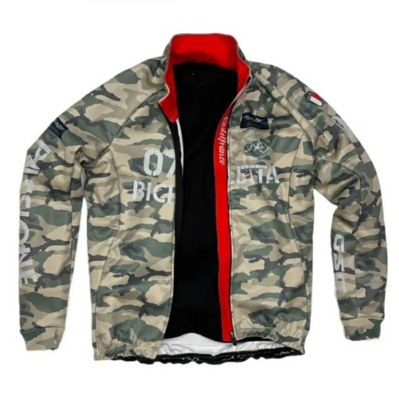 7-ITA（セブン・アイティーエー）メンズ サイクル ウェア 7ITA Bomber Jacket SAND ウインタージャケット (Lサイズ）セブンイタリア