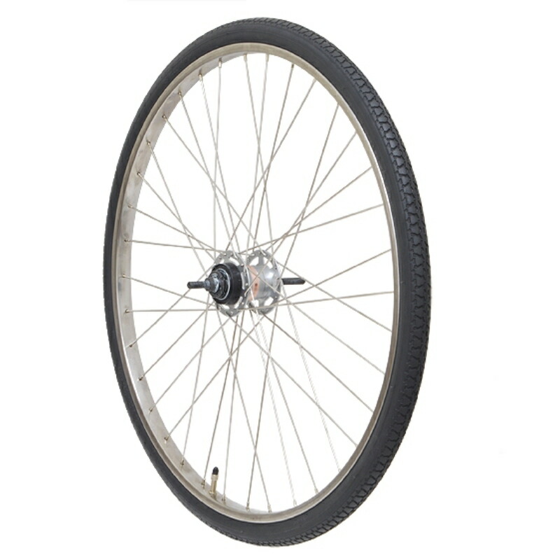 GRK RW-3S27ST-R 内装3Sステンレス後ホイール ローラーブレーキ用（タイヤ・チューブ付） 27インチ (403-20292)