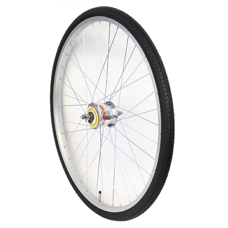 GRK FW-HD26AL ハブダイナモ付アルミ前ホイール（タイヤ・チューブ付） 26インチ (403-20221)｜ＡＤサイクル店