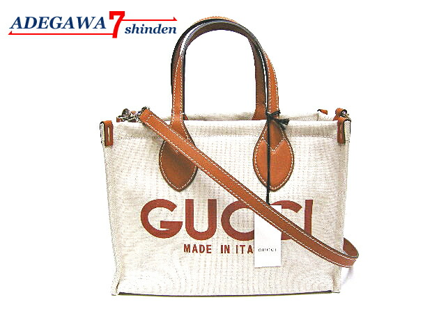 超美品 グッチ GUCCI GGキャンバス ミニ トートバッグ ハンドバッグ グッチ ジャンボGG ミニ トートバッグ 2WAY ベージュ ブラウン