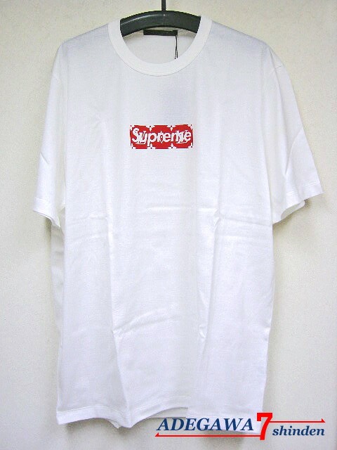 【レア難あり】Supreme ルイヴィトンBOXロゴ T Lサイズ ホワイト LOUIS VUITTON SUPREME Supreme box logo tops Short sleeve T