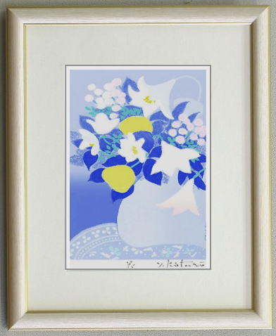 【インチサイズ】版画IP62　花 吉岡浩太郎