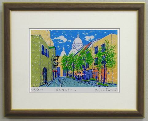版画　ビル・リード　アート作品　額縁 楽天市場】【八〇サイズ】版画STCTST ラメプリント・東京スカイ