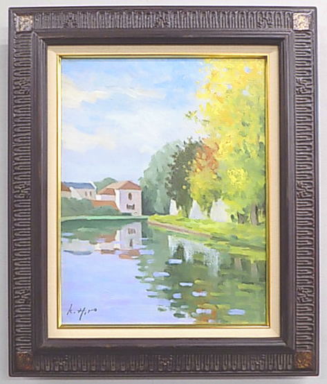 楽天市場】【楽天SS会場】3,300円無所属の風景画家・半沢国雄の4号油絵