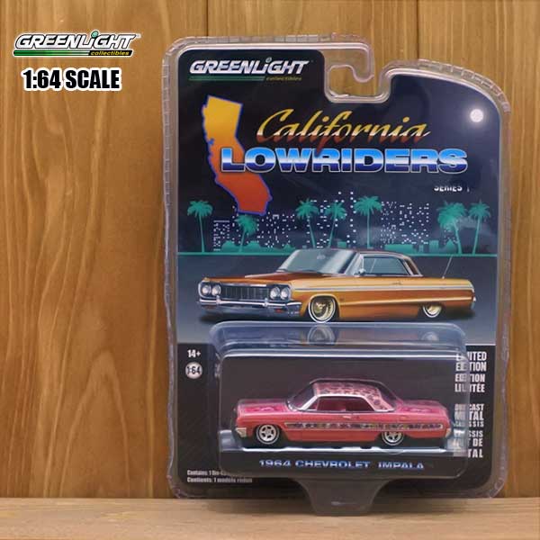 1 64 ミニカー キャデラック 1964 Califorunia グリーンライト社製 カプリス 1963 ジプシーローズ 6台