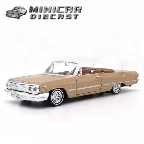 楽天市場】1/24 箱入り ミニカー 1963 Chevrolet Impala CONV
