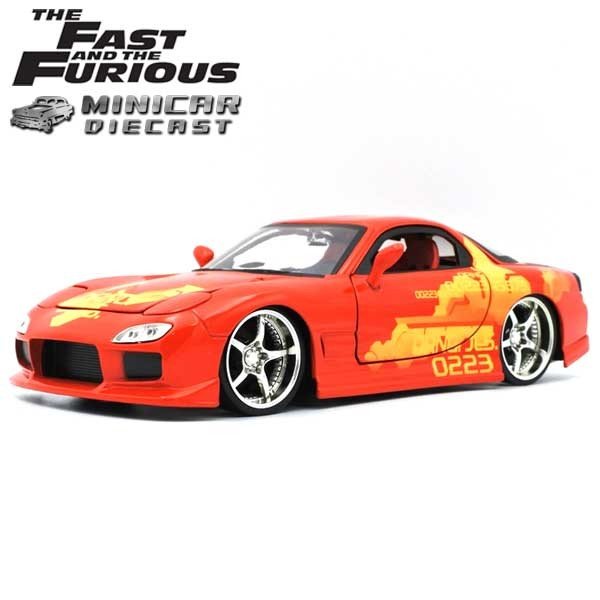 楽天市場 1 24 ワイルドスピード 箱入り ミニカー Orange Jls Mazda Rx 7 ネオンオレンジ マツダ Rx7 日本車 Fast Furious Wild Speed ワイルド スピード ワイルド スピード ワイスピ ジャダトイズ社製 アメリカ雑貨とミニカーのアイカム