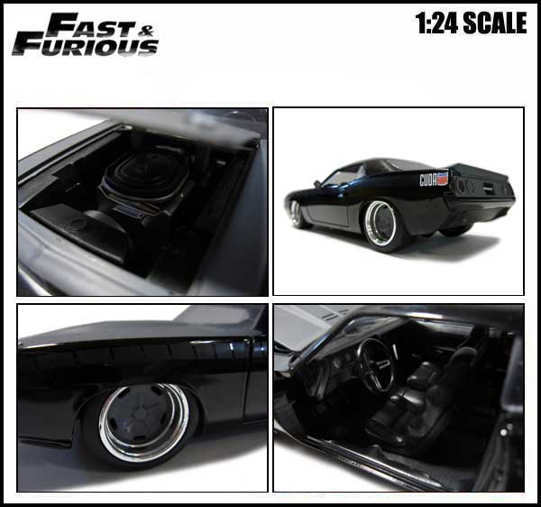 【楽天市場】1/24 ワイルドスピード 箱入り ミニカー Letty's Plymouth Barracuda ブラック プリムス バラクーダ
