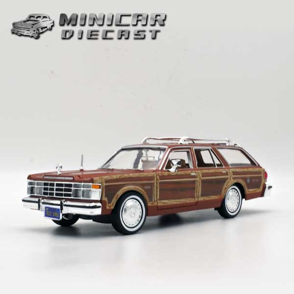 1/24 箱入り ダイキャスト ミニカー 1979 Chrysler LeBaron Town & Country Wagon ブラウン 1979年 クライスラー レバロン&カントリー ワゴン アメ車 モーターマックス社製