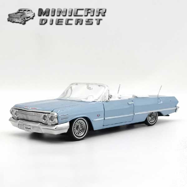 楽天市場】1/24 箱入り ミニカー 1963 Chevrolet Impala CONV 