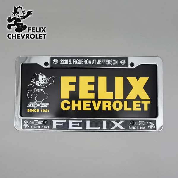 楽天市場】フィリックス シボレー メタル ナンバーフレーム ブラック