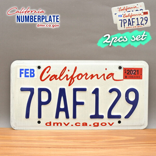 楽天市場】海外直輸入USED品 カリフォルニア ナンバープレート