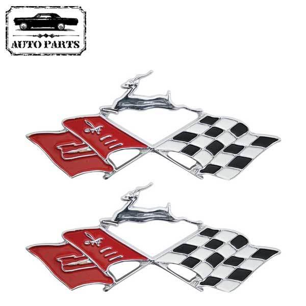 1961 インパラ クオーターエンブレム ２個セット IMPALA QUARTER EMBLEM エンブレム FLAG フラッグ シボレー CHEVROLET ローライダー Lowrider