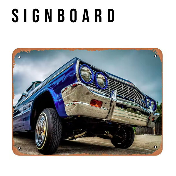 ローライダー LOWRIDER 看板 アメリカ ガレージ インパラ レア