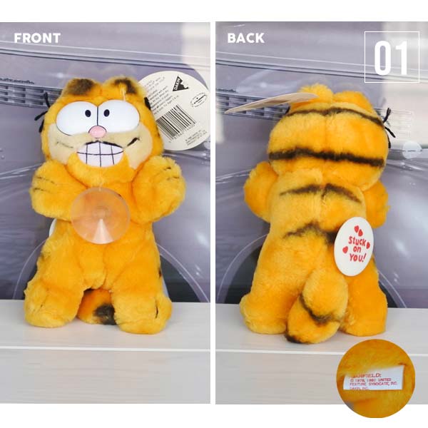 市場 海外直輸入 キャラクター ぬいぐるみ ガーフィールド 2種類 ヴィンテージ品 Xs Used品