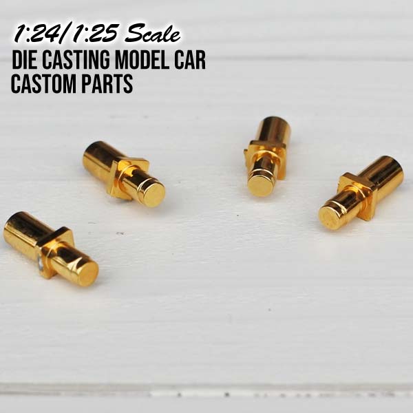 楽天市場】1：24/1：25 カスタムパーツ クロームリム ゴールドスポーク