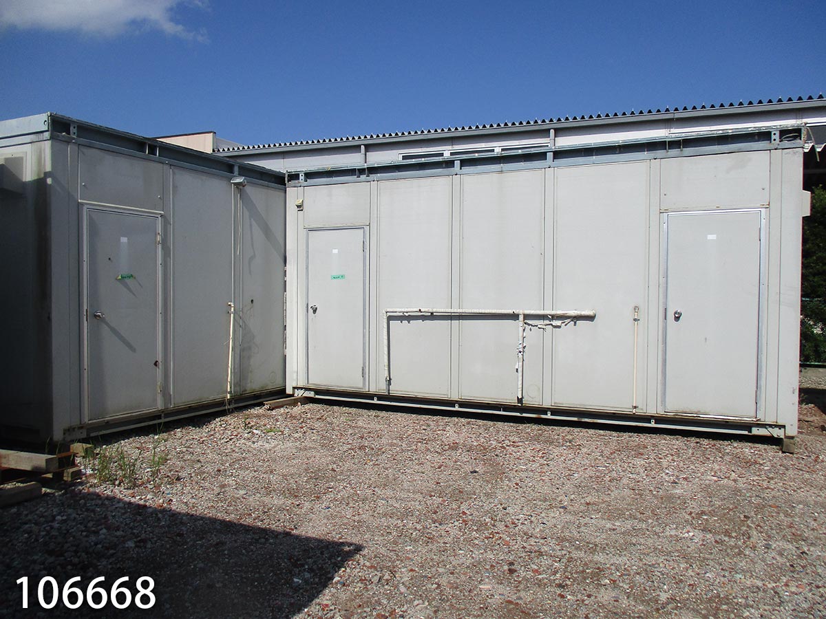 楽天市場 中古 5 4m L型2連棟 7 8坪 15 6帖 25 8平米 中古ユニットハウス 中古プレハブ 中古コンテナ スーパー ハウス バイクガレージ 事務所 倉庫 物置 店舗 仮設 ビッグ10