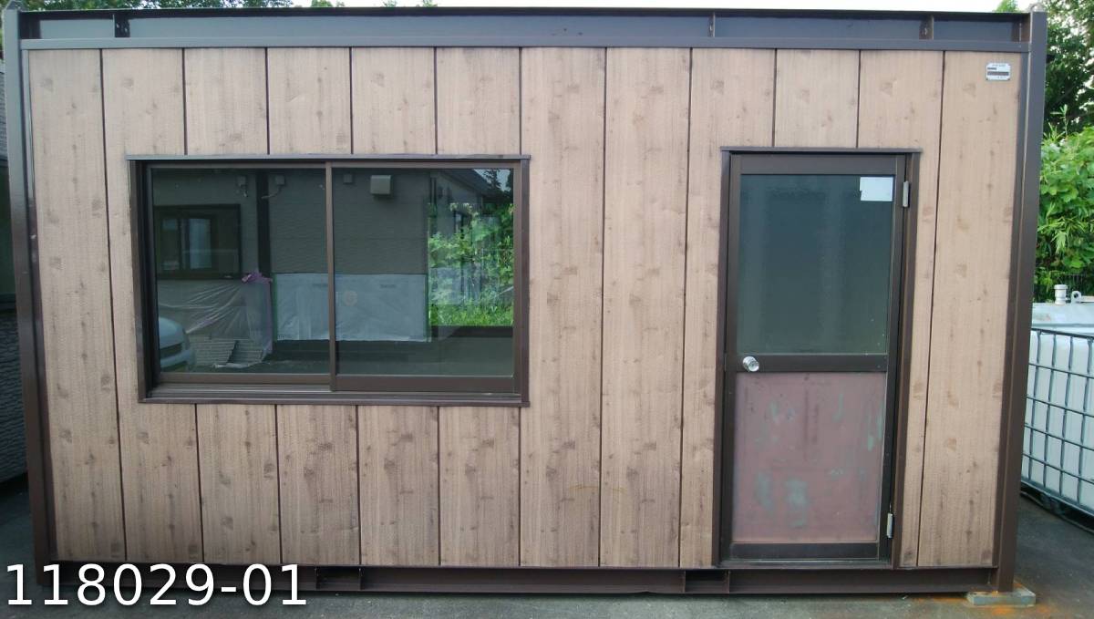 楽天市場 01 中古 4 5m ユニットハウス 3 2坪 6 3帖 10 5平米 中古プレハブ 中古コンテナ スーパーハウス バイクガレージ 事務所 倉庫 物置 店舗 仮設 車屋 現状販売特別価格 ビッグ10