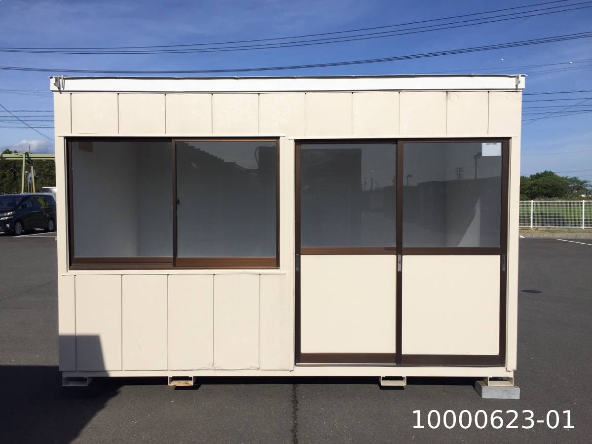 楽天市場 01 中古 4 5m ユニットハウス 3 2坪 6 3帖 10 5平米 中古プレハブ 中古コンテナ スーパーハウス バイクガレージ 事務所 倉庫 物置 店舗 仮設 車屋 現状販売特別価格 ビッグ10