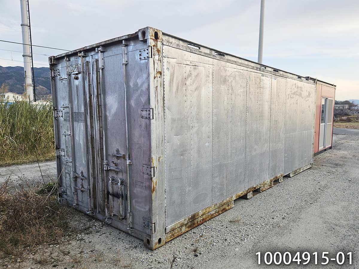 【中古】20ftコンテナ 4.4坪 8.9畳 14.7平米 コンテナハウス 中古コンテナ グランピング トランクルーム used prefab container home 倉庫 物置 休憩所 簡易ハウス プレハブ小屋 屋外 10004915-01|ビッグ10