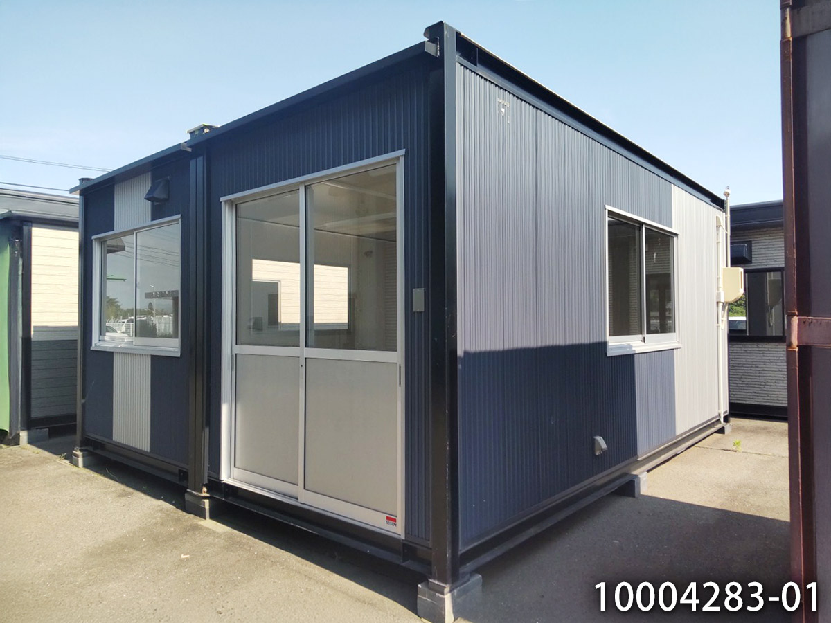 楽天市場】【中古】4.8m 2連棟 ユニットハウス 5.4坪 10.7畳 17.8平米