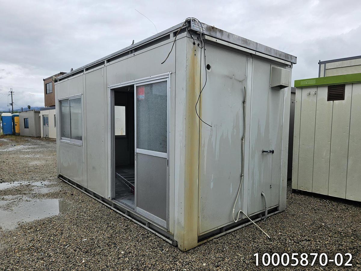 【中古】5.4m ミニキッチン付ユニットハウス 3.9坪 7.8畳 12.9平米 休憩所 簡易ハウス プレハブ小屋 屋外 used prefab container homes 倉庫 物置 10005870-02