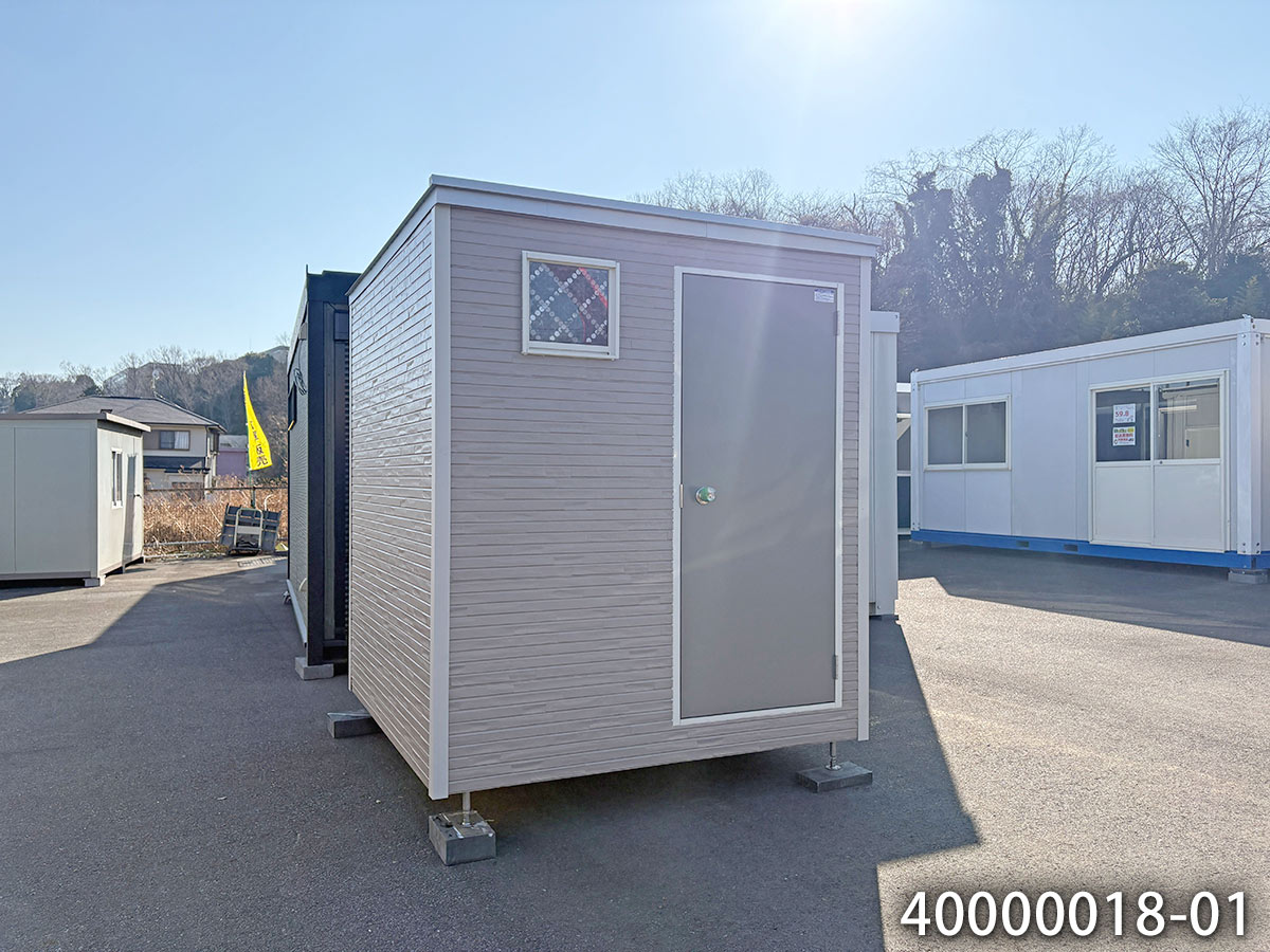 【新品】2.0m トイレハウス 1坪 2畳 3.6平米 ユニットハウス イベント用トイレ 仮設トイレ 施設用トイレ 事務所 プレハブ 屋外設置用 40000018-01