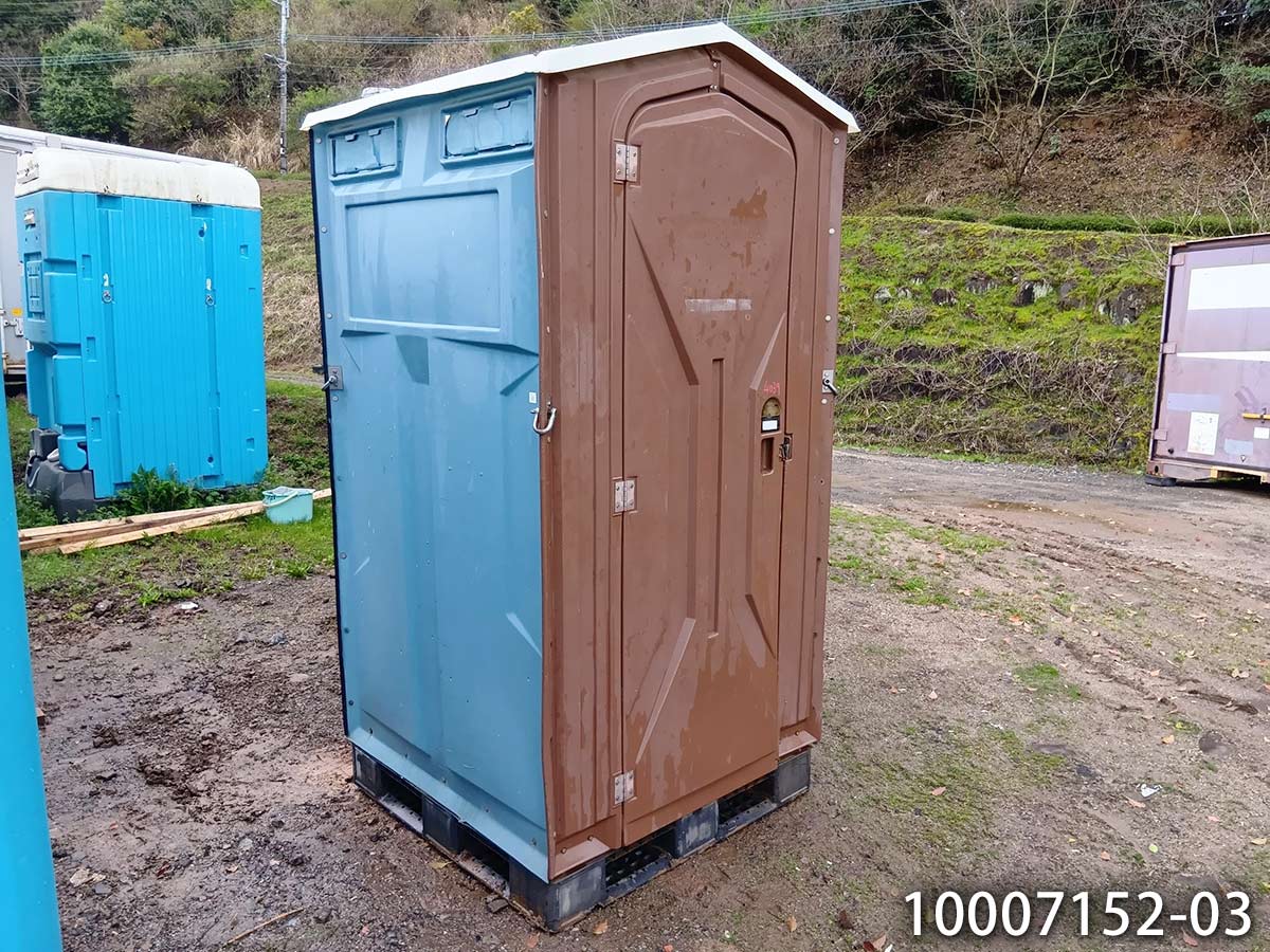【中古】1.1m ミニ倉庫 0.4坪 0.8畳 1.3平米 倉庫 小屋 休憩所 簡易ハウス プレハブ 屋外 仮設　10007152-01