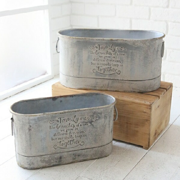 先祖 オーバル溜め桶 科条凝固 Co Oe 31 バケット プランター くぼみ 鉢庇保 スチール 着飾る アンティーク ガーデニング雑貨 インテリアデコレーション Pasadenasportsnow Com