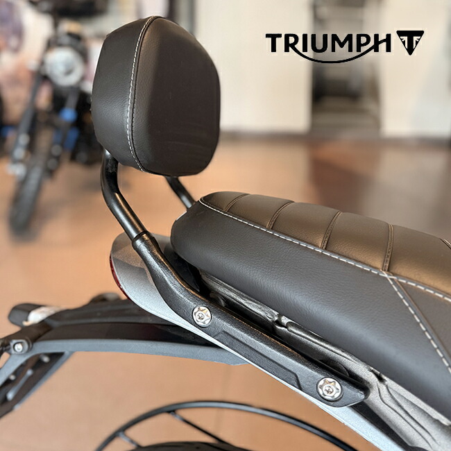 ランキング第1位 TRIUMPH/トライアンフ スピード400 スクランブラー400 バックレスト 純正オプション 日本未発売 海外仕様 SEAT BACKREST 36TA0215 ブラック塗装 背もたれ 海外純正アクセサリー タンデム シートクッション シートクッション 対応|アイネット店