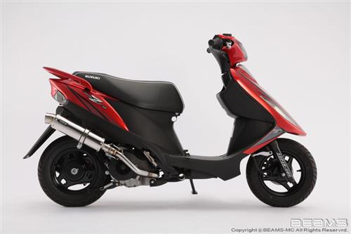 マフラー 送料無料 BEAMS[ビームス]マフラー アドレスV125 UZ125X R-EVO[レーシングエヴォ] ステンレスサイレンサー B317-53-008 バイク好き ギフト お買い物マラソン 開催