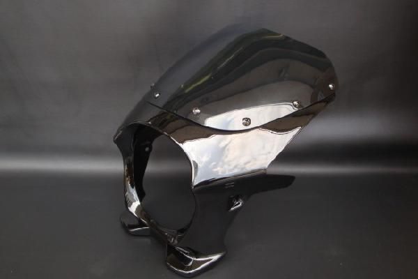【KZ1000】 ビキニカウル 黒/ブラック 【スタンダードスクリーン】 180パイ 汎用 バイク好き ギフト お買い物マラソン 開催
